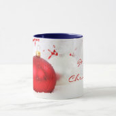 Kerstrood en witte kerst mok (Midden)