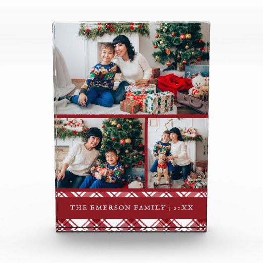 Kerstrood Fotoblokken (Voorkant)