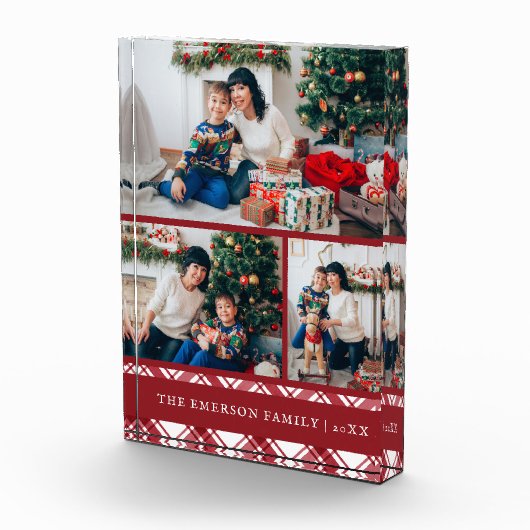 Kerstrood Fotoblokken (Rechts)