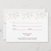 kerstrood goudglitter-cadeaubon (Achterkant)