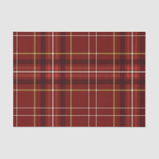 Kerstrood goudpatroon tissuepapier (Voorkant)