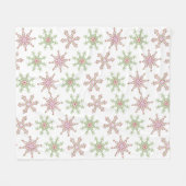 kerstrood groen feesttekenteken fleece deken (Voorkant (Horizontaal))