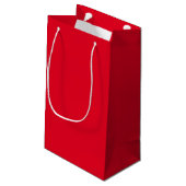 Kerstrood Klein Cadeauzakje (Achterkant Gekanteld)