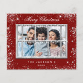 Kerstrood lichtvenster flyer (Voorkant)