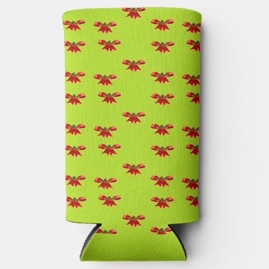 Kerstrood lint op felgroen (Voorkant)