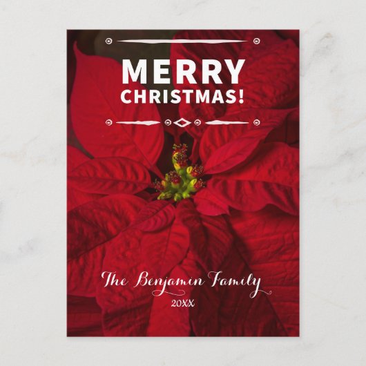  kerstrood met kerst, aangepast feestdagenkaart (Voorkant)