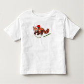  kerstrood Panda Toddler T-Shirt (Voorkant)