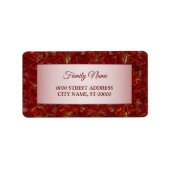 kerstrood retouradres luxe label (Voorkant)