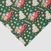 Kerstrood  Snoep Tissuepapier (Detail)