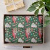 Kerstrood  Snoep Tissuepapier (Geschenk)