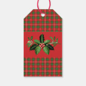 Kerstroodbruin Cadeaulabel (Achterkant)