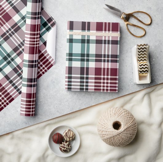 Kerstroodbruin Cadeaupapier (Crafts)