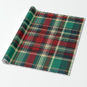Kerstroodbruin Cadeaupapier (Uitgerold)