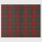 Kerstroodbruin Cadeaupapier (Vlak)