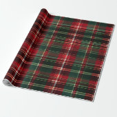 Kerstroodbruin Cadeaupapier (Uitgerold)