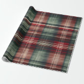 Kerstroodbruin Cadeaupapier (Uitgerold)