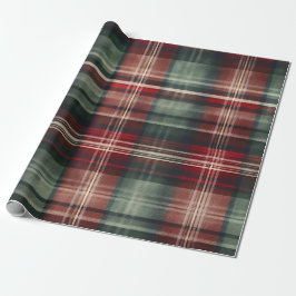 Kerstroodbruin Cadeaupapier