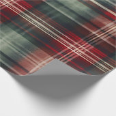 Kerstroodbruin Cadeaupapier (Hoek)