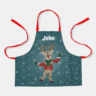 Kerstroodbruin de Kinderen van de Roodgestreepte r Schort