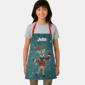 Kerstroodbruin de Kinderen van de Roodgestreepte r Schort (Insitu)