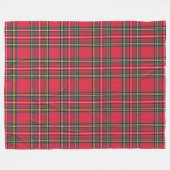 Kerstroodbruin Fleece Deken (Voorkant (Horizontaal))