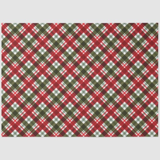 Kerstroodbruin Tissuepapier (Voorkant)