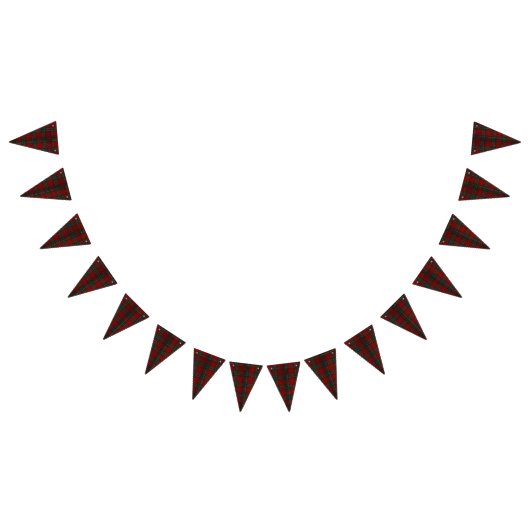 Kerstroodbruin Vlaggetjes (Alle)