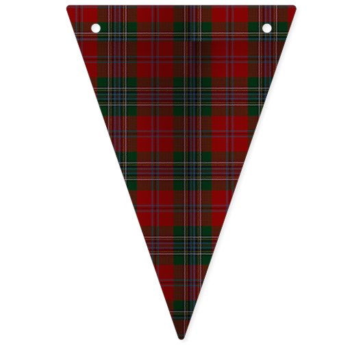 Kerstroodbruin Vlaggetjes (Derde vlag)