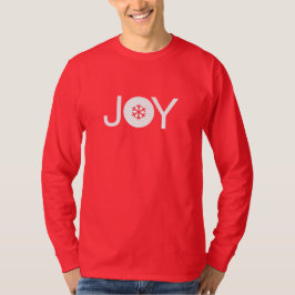 Kerstroodbruine en witte lange hoes T-shirt
