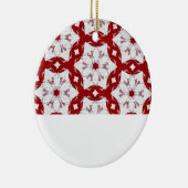 Kerstroodversiering Keramisch Ornament (Rechts)