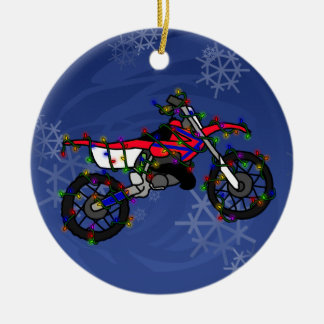 Kerstroodvuil Bike Ornament