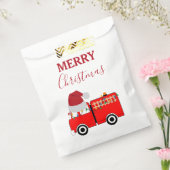 Kerstroodvuurtruck Bedankzakje (Gezegeld)