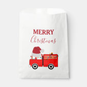 Kerstroodvuurtruck Bedankzakje (Voorkant)