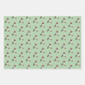 Kerstroofvogel  inpakpapier vel (Voorkant 3)