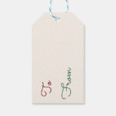 Kerstroofvogel Labels Cadeaulabel (Achterkant)