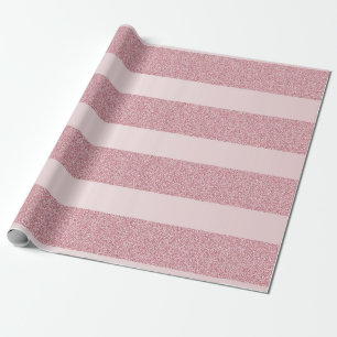 kerstRoos Gold Glitter Moderne Sjabloon Chic Cadeaupapier