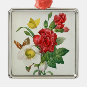 KerstRoos, Helleborus niger Metalen Ornament