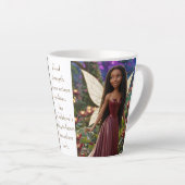 Kerstroosfee Latte Mok (Rechterhoek)