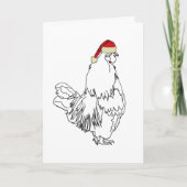 kerstrooster Tekening grappige kerstmankunst Kaart (Voorkant)