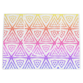 Kerstroze en gele diamanten groot cadeauzakje