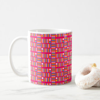 kerstroze Floral cadeau mok voor tweetone koffie