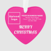 Kerstroze kerst acrylversiering ornament (achterkant)