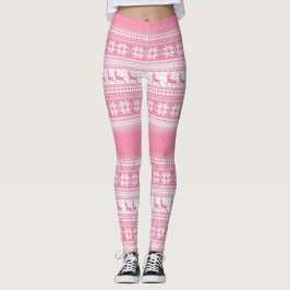 kerstroze leggings