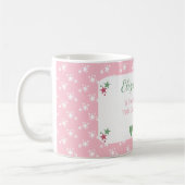 Kerstroze met een sneeuwpop koffiemok (Links)