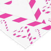 Kerstroze snoeptafelblad korte tafelloper (Hoek)