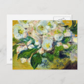 kerstRozen - Claude Monet Feestdagenkaart (Voorkant / Achterkant)