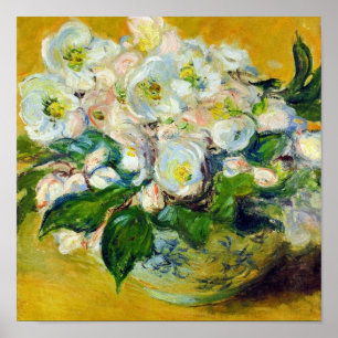 kerstRozen - Claude Monet Poster