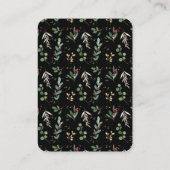 KerstRSVP met QR-code | Gilded Greenery Informatiekaartje (Achterkant)