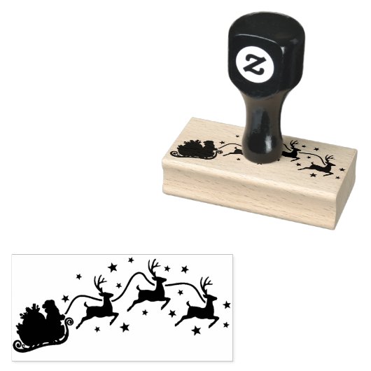 Kerstrubberstempel voor kerstmis 	rubberstempel (Gestempeld)