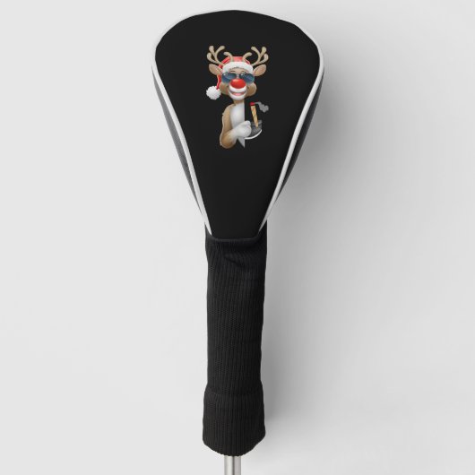 KerstRudolph Golfheadcover (Voorkant)